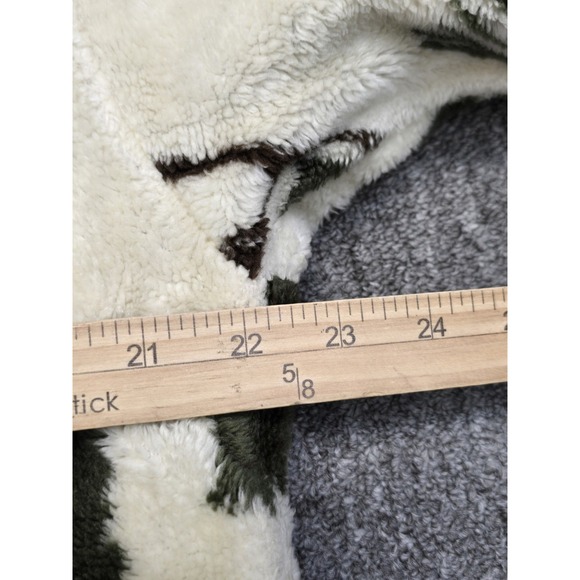 Denali Reversible Hooded Heavy Fleece Coat Deer & Pine Branch Print‎ Women Small - Picture 5 of 11